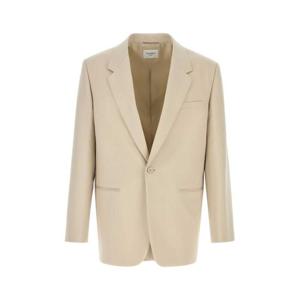 생로랑 남성 베이지 울 싱글버튼 블레이저 817949Y2L82 2630