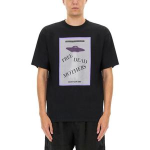 언더커버 남성 블랙 반팔 티셔츠 UC1E3808_BLACK