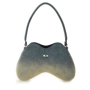 디젤 여성 블루 DOUBLED 지퍼 숄더백 X10327_P5499H9749