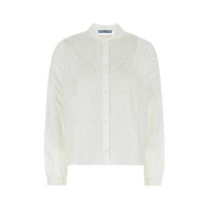 프라다 여성 화이트 면 긴팔 셔츠 P458IRSOOO17GL F0009