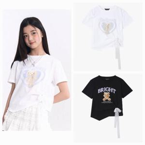 더데이걸 sh06 사이드사선드레이핑티셔츠 TGRA253Y4