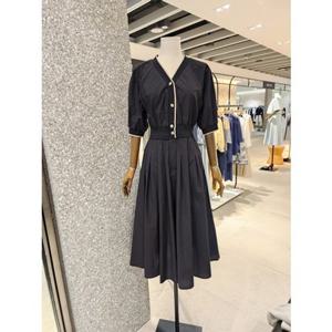 JIGOTT 지고트 [브이넥 반팔 밴딩 원피스] JR5E0OP103