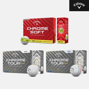 2025 캘러웨이 크롬 시리즈 골프볼 컬렉션[2COLORS][남여공용][3피스 12알][360 스트라이프/트리플 다이아몬드/트리플 트랙]
