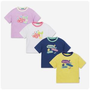 [베네통키즈]드로잉반팔티셔츠(4컬러) QATS28431