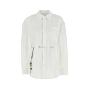 알렉산더왕 여성 화이트 포플린 긴팔 셔츠 1WC3251101 100