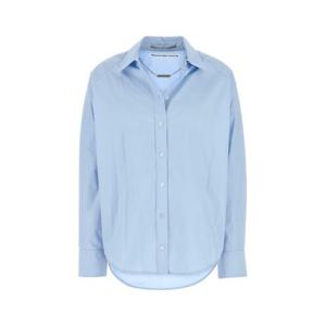 알렉산더왕 여성 연하늘 Light 오버사이즈 포플린 긴팔 셔츠 1WC3251133 459B