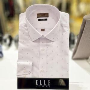 [엘르옴므]E232S62561_잔무늬화이트셔츠