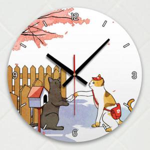아트박스/꾸밈 ik467-장난스런고양이시리즈3탄_인테리어벽시계