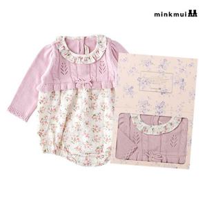 [밍크뮤]PK 플라워니트바디슈트 35A1260404 35A12-604-04 출산백일돌선물