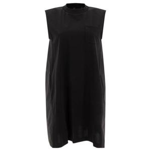 사카이 여성 블랙 민소매 셔츠 2507768001