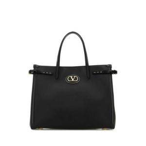 발렌티노 가라바니 여성 블랙 Antibes 가죽 쇼퍼백 7W2B0R19CVC 0NO