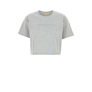 마이클 바이 마이클코어스 여성 그레이 면 크롭탑 MT551T65MF PEARLHTHR