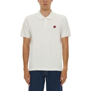 겐조 남성 화이트 반팔 폴로 FF65PO1534PU_02