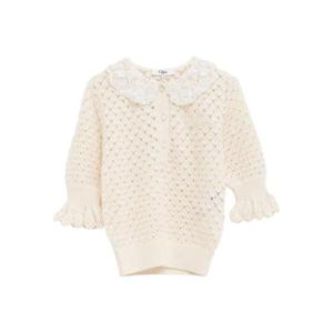 끌로에 여성 아이보리 폴로 반팔니트 CH25AMP47590 107