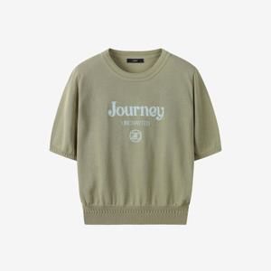 [쥬크]레터링 자카드 라운드넥 니트_Z252KSK313