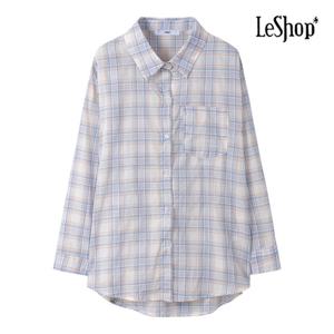 [르샵]모던 체크 버튼 오버핏 셔츠 (BP3BL024A)