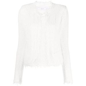 이로 여성 화이트 트위드 자켓 SHAVANI WF07WHI01