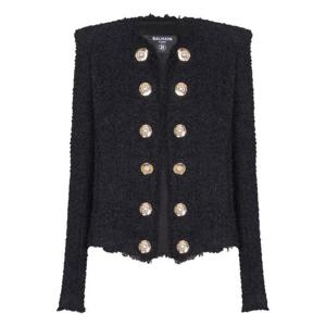 발망 여성 블랙 트위드 자켓 FF1SM508 XC670PA