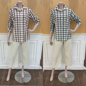 BCBG M백화점 토미 체크블라우스 B5C7B477