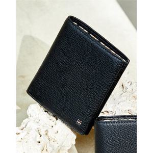 [닥스ACC][선물포장/쇼핑백동봉] 블랙 유럽 수입 가죽 내부 체크 라인 포인트 DBWA5F852