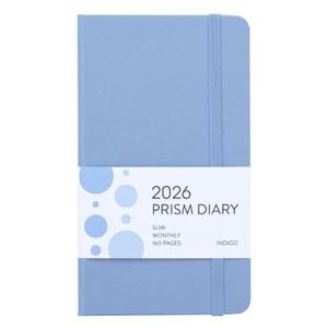 [인디고] 2026 프리즘 슬림 먼슬리 다이어리 (날짜형, 수첩형, 월간) - 밀키블루