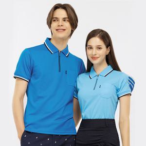 샵앤) 여성 반집업 카라넥 줄라인 10컬러 반팔 골프티셔츠 SC-WSH-G0027