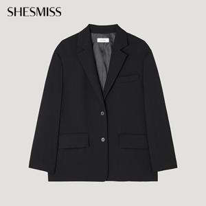 [쉬즈미스] 백 슬릿 테일러드 자켓_SWWJKP32040_BK