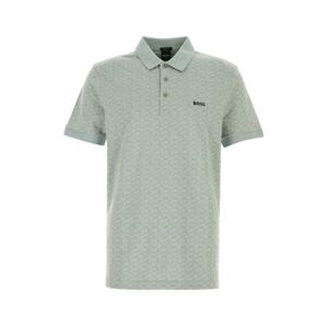 보스 남성 민트 Mint 면 반팔 폴로 50540719 357