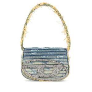 디젤 여성 블루 데님 플랩 숄더백 X08396P8238 H8457