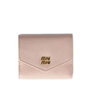 미우미우 로고 장식 레더 지갑 5MH043ADT7