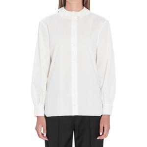생로랑 여성 화이트 면 긴팔 셔츠 842627 Y7K36 9601