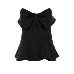 알렉산더맥퀸 여성 블랙 Satin 새틴 민소매 블라우스 839622QEAGH 1000