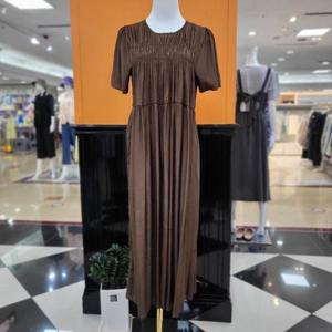 파파야 DP01 앞주름 원피스 PNPROP013B