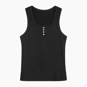 [베네통]버튼 포인트 골지 슬리브리스BATS93541