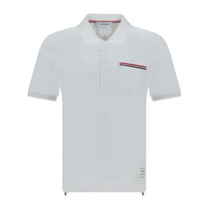 톰브라운 남성 화이트 반팔 폴로 MJP022A 01455100