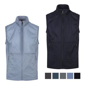 남자 여름 메쉬 바스락 집업 조끼 DD-VES-520-네이비