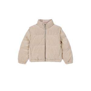 [탑텐키즈]MKE4JP2222 여아) 플러스웜 소매 디테처블 숏패딩 점퍼