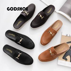 갓슈 키인 남성 가죽블로퍼