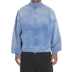 발렌시아가 남성 연하늘 짚업 자켓 844162 TSVP1 4530