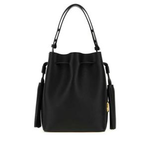 발렌티노 가라바니 여성 블랙 Signature 가죽 버킷백 7W2B0R99HHL 0NO