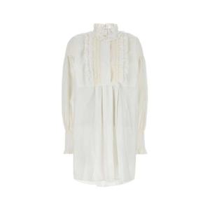 발렌티노 가라바니 여성 화이트 면 미니 드레스 6B3VAUF590D 0BO