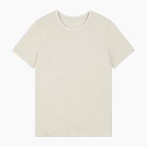 [베네통]자수 네크라인 반팔 티셔츠 (BATS96541)