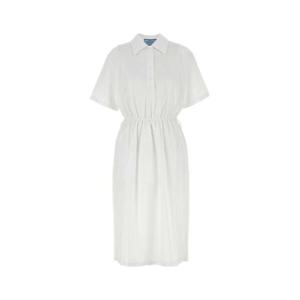 프라다 여성 화이트 포플린 미디 드레스 P3O94SOOO16V7 F0009