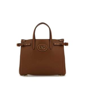 발렌티노 가라바니 여성 브라운 Antibes 가죽 토트백 7W2B0R20CVC N58
