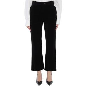 생로랑 여성 블랙 벨벳 슬랙스 825007 Y580T 1000