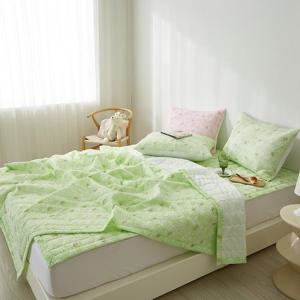 [르헤브] 바니 시원한 시어서커 얇은 차렵이불 베개커버 세트 SS