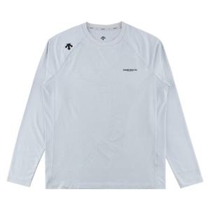 데상트 남성 자가드 긴팔티셔츠 SP321TTL71GRY