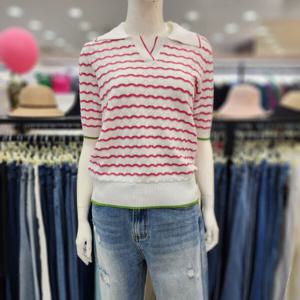 [조이너스]여성 브랜드 24신상 니트 여름 반팔 숏 티셔츠JEU5WSL