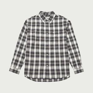 행텐 HC04 오버핏 체크 셔츠_블랙 10530-020-602