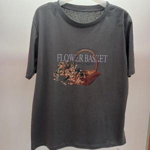 Destijl HC06 스판 뚝떨어지는 얇고 시원한  바구니 라운드 반팔 깔끔한 면티 D2531ts04DG